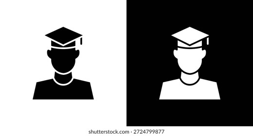 Paquete de diseño de ilustración plana de Vector de silueta de ícono graduado.