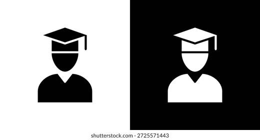 Icono graduado en estilo lineal delgado de trazo de moda.