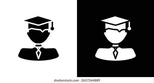 Graduated icon Vector Logo Template for graphic and web design.