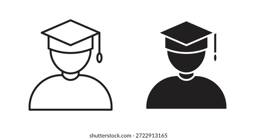 Icono graduado para Web y App. Ilustración vectorial eps