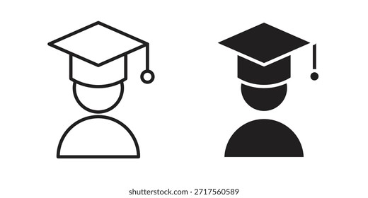 Iconos graduados. Píxel perfecto. Icono de contorno de Vector. Concepto de logotipo plano.