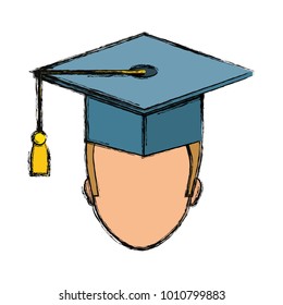 graduated man icon