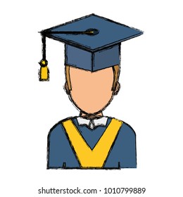 graduated man icon