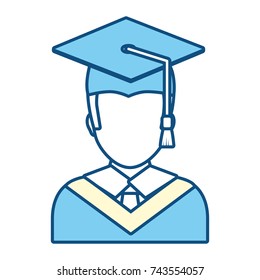 graduated man icon