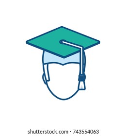 graduated man icon