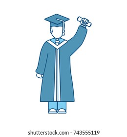 graduated man icon
