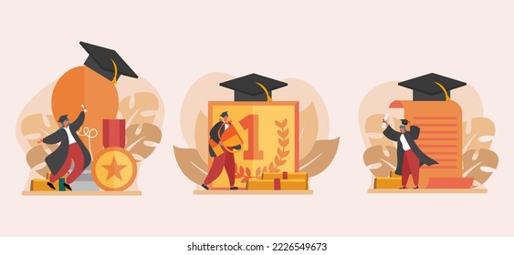 Graduated Student Flat Bundle Design