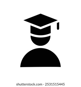 Graduated student icon web design in vector