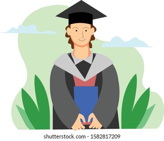 Graduated Student Ilustration - Vector