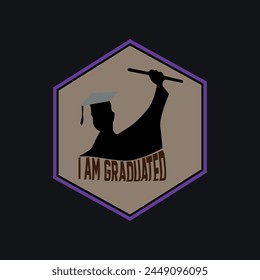 I am graduated t shirt design for bachelors