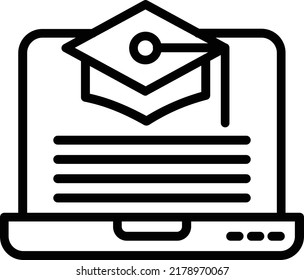 Graduated Vector Line Icon Design
