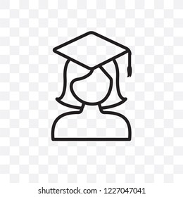 Graduated vector linear icon isolated on transparent background, Graduated transparency concept can be used for web and mobile