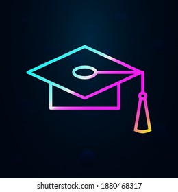 Graduate's cap outline nolan icon. Simple thin line, outline vector of education icons for ui and ux, website or mobile application
