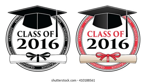 Graduating Class of 2016 is a design in black and white and color that shows your pride as a graduate of the class of 2016. Includes a cap, text and diploma. Great for t-shirt designs.