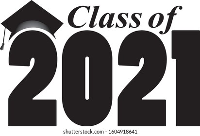 Graduating Class of 2021 Banner with cap