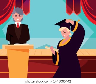 Graduating student in celebration design