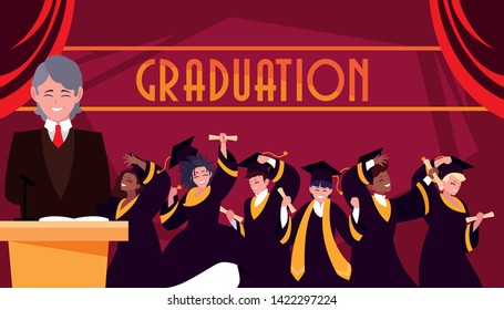 Graduating students in celebration design