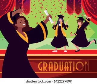 Graduating students in celebration design
