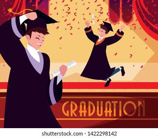 Graduating students in celebration design