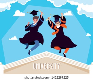 Graduating students in celebration design