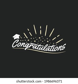 Graduation 2021 lettering quotes typography design