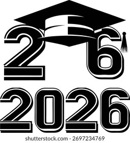 Limite de graduação 2026 com números de anos isolados em