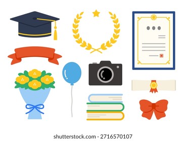Colección de Elementos de Graduación y Logros Académicos.