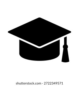 Graduierung oder akademische Kappe Symbol, Vektorgrafik