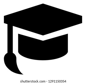 Graduation Academic Cap Vector Icon