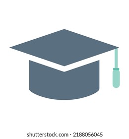Graduation academic college hat vector icon
