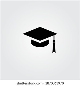 
Logo del icono del sombrero académico de graduación