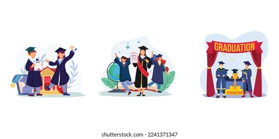 Graduation Academy Flat Bundle Design