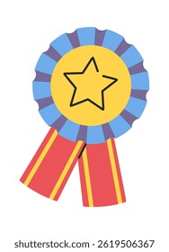Graduation award medallion hand drawn