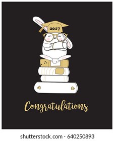 Graduation background/ funny card