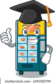 Graduation bakery vending machine in character shape