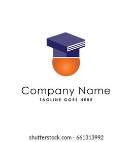 graduation book head people logo template