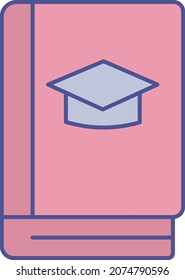 graduation Book Isolated Vector icon which can easily modify or edit

