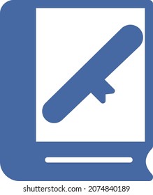 graduation book Isolated Vector icon which can easily modify or edit