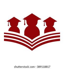 Graduation Book Logo Vector Stock Vector (Royalty Free) 389118817 ...