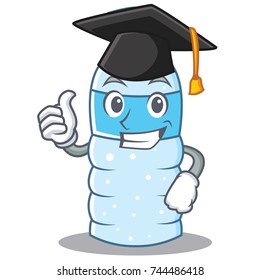 Graduation bottle character cartoon style