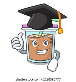 Graduation bubble tea character cartoon