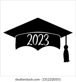 Graduation Cap 2023 SVG, Graduation Cap SVG, Graduation 2023, Class of 2023, Graduate, Vinyl Transfer, Senior, Cut File Cricut, Silhouette svg