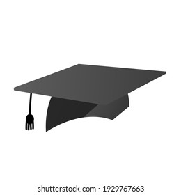 Graduation cap. Academic hat vector graphic.