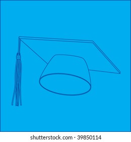 graduation cap blueprint