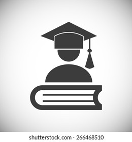 Graduation Cap and book