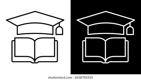 Ícone de linha editável de Limite e Livro de Formatação