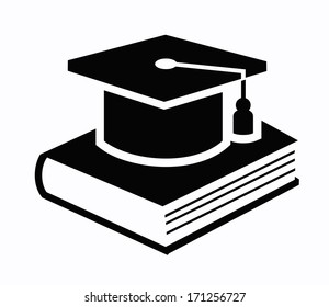 graduation cap and book icon