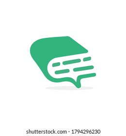 Graduation. Graduation cap and book on flat icon logo design