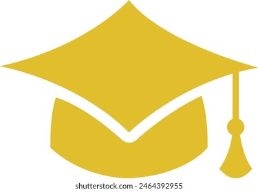 Diseño de arte de Clip de la gorra de graduación en fondo aislado transparente blanco liso para tarjeta, camisa, sudadera, sudadera, ropa, etiqueta, taza, ícono, póster o insignia