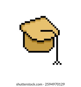 graduation cap design pixel art